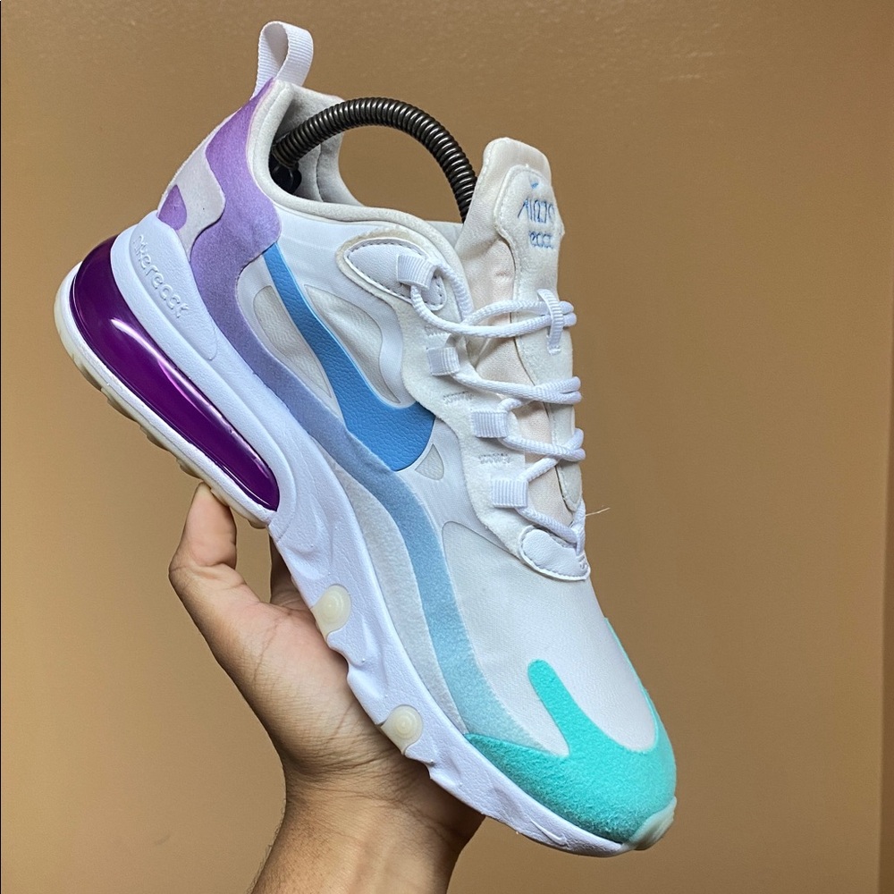 Nike Air Max 270 React Women’s Running Sneakers Gradient Shift SZ 9.5 AT6174-102 - Picture 11 of 17